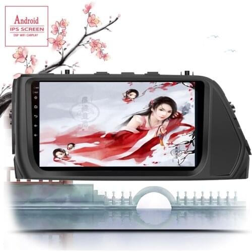Octa Core 1024*600 Android 10.0 Car DVD GPS Navigation Player Deckless Car Stereo for HYUNDAI Solaris Verna 2018 2019 2020 Radio