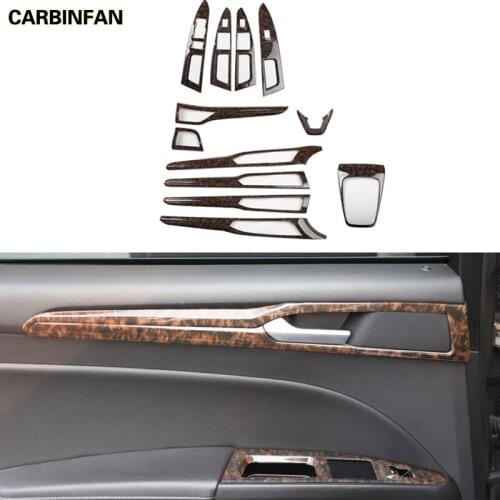 Peach Wood Interior Modified Central Control Gear Decorative Cover Trim For Ford Mondeo Fusion 2013-2016