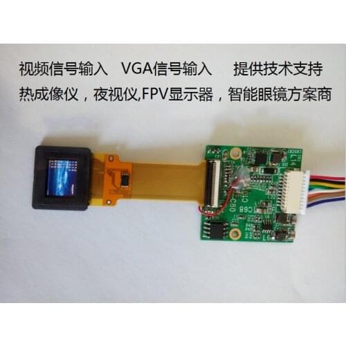 Full Color OLED Display 0.5 Inch AV/vga Signal Input Monocular FPV Video Spectacle Display Viewfinder