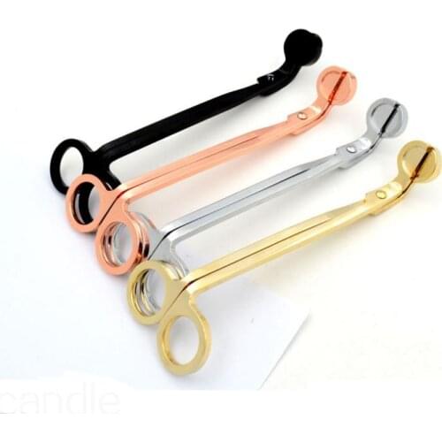 Quevinal 18*6CM Stainless Steel Candle Wick Trimmer Oil Lamp Trim scissor tijera tesoura Cutter Snuffer Tool Hook Clipper