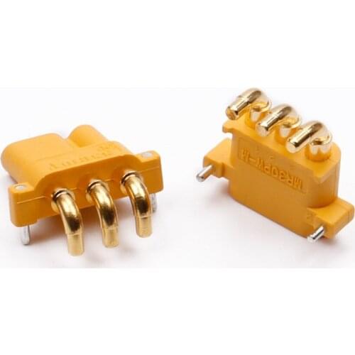 Amass MR30 MR30PW Male Female Connector Plug W/ Sheath update from XT30 gold plated Plug for FPV RC Racing Drone parts