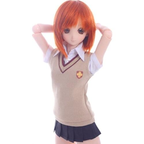 [wamami] 300#Animation Railgun Misaka Mikoto Vest/Suit 1/4 MSD AOD DOD Dollfie