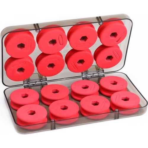 16Pcs/Set Foam Winding Board Fishing Winding Board Fishing Line Shaft Portable Bobbin Spools Fishing Box Tackle Boxes