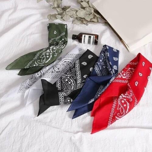3pcs 15 Color Ethnic Hip Hop Bandana Handkerchief Retro Location Paisley Floral Print Unisex Sport Cycling Square Fashion items