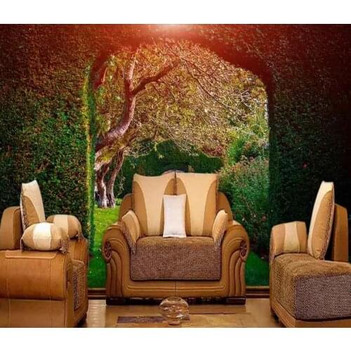 Window 3d wallpaper Living room bedroom Garden view wall papers home decor modern