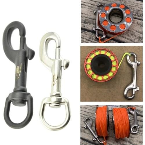 75/90/95/100mm Durable Stainless Steel Single Ended Clip Hooks Swivel Eye Bolt Snap Hooks Buckle Diving singel Hook 2