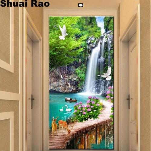 5d Diy diamond painting waterfall natural scenery full square drill diamond embroidery rhinestone painting diamond mosaic large
