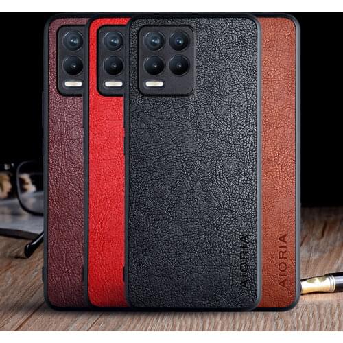 Case for OPPO Realme 8 Pro Realme 8 5G Narzo funda luxury Vintage Leather skin capa TPU cover for oppo realme 8 pro case coque