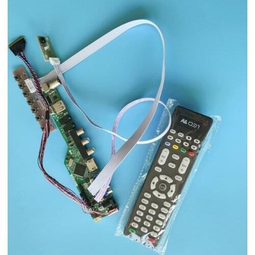 For LP133WH2-TLA1/TLE1/TLL3/TLM4 40 Pin LVDS VGA USB AV display 1366*768 WLED 60Hz matrix universal drive control board kit