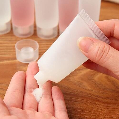 30/50ml Travel Transparent Empty Refillable Bottle Portable Tubes Cosmetics Hand Cream Lotion Squeeze Bottle Shampoo Container