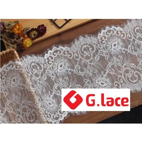 GLace 9m/lot 24cm wide High quality eyelash lace DIY clothing underwear vest skirt stitching accessories TX291