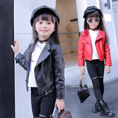 HYCOLORFUL Leather Jackets For Girls