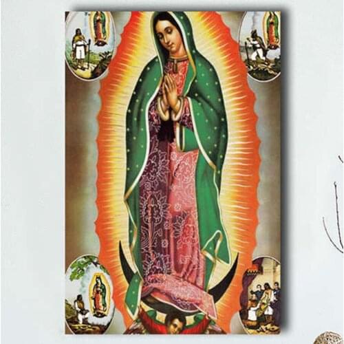 Full Square Drill 5D DIY Diamond Christian Virgin Mary Painting Picture Embroidery Mosaic Cross Stitch Craft Wall Art Decoration