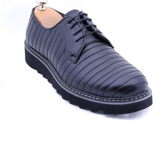 Leather Eva Sole Black Shoes Wessi