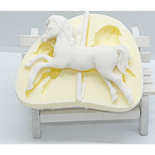 Luyou DIY Baby Trojan Horse Fondant Silicone Mold For Cake Decorating Tools Cake Molds Kitchen Baking Accessories FM123