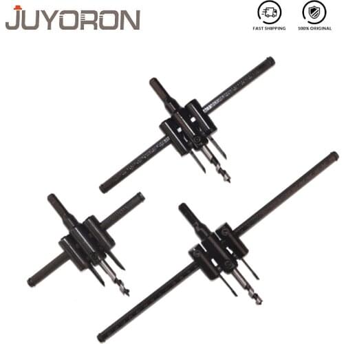 Metal Cutter Adjustable Wood Circle Hole Saw Drill Bit 30mm-120mm 30mm-200mm 30mm-300mm Crown for Wood Metal Aircraft Type Black