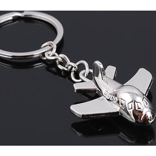 MKENDN Super Cool Airplane & Helicopter Shape Key Chains For Men Women Pilot Lovers Aircraft model Metal Gifts