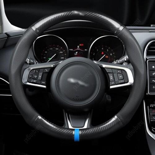 Steering wheel cover set for Jaguar XF F-PACE XEL XFL XJ XE modified personality fashionable car grip cover car accessories