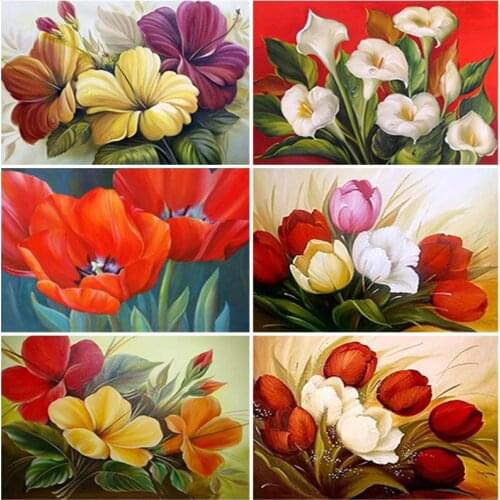 DIY Rose 5D Diamond Painting Full Square Drill Flower Cross Stitch Kit Mosaic Diamond Embroidery Home Decoration Wall Art Gift