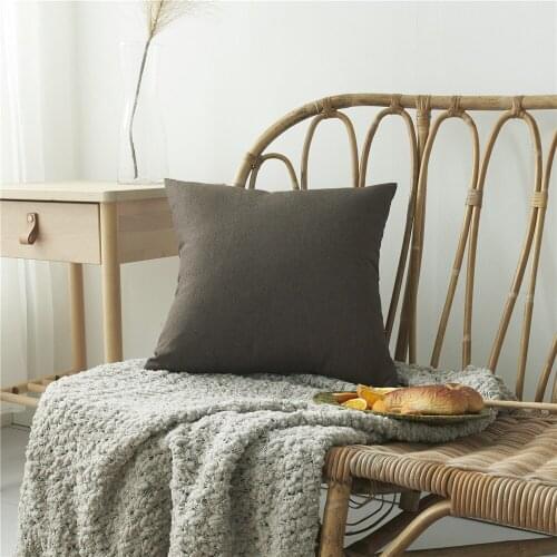 New Solid Color Pillowcase Coreless Modern Minimalist Fresh Style Custom Waterproof Pillowcase Pillow Pillowcase Cushion Cover