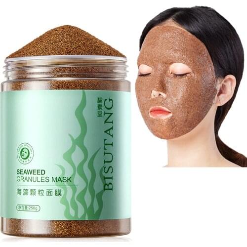 Cleansing Seaweed Mask Granular Gentle Moisturizing Shrink Pores Acne Face Masks Oil Control Brighten Skin Care Products Beauty