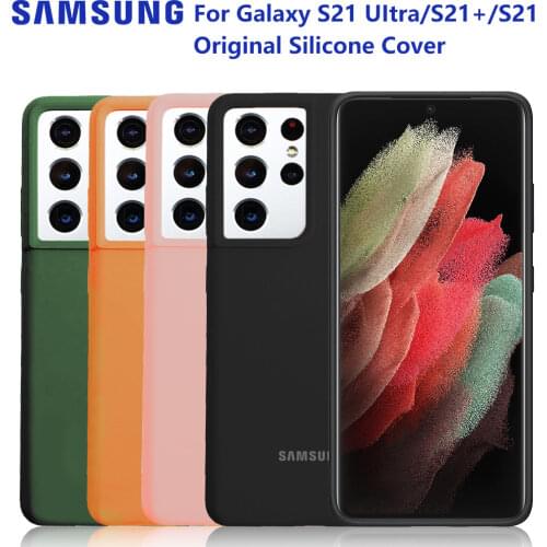 Original Official Silicone Case Protection Cover For Samsung Galaxy S21+ S21 Ultra S21 Plus Mobile Phone Housings Cover Cases