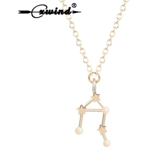 Cxwind Libra Necklace 12 Zodiac Sign Astrology Necklace Constellation Jewelry Horoscope Birthday Gift! 23/9-23/10