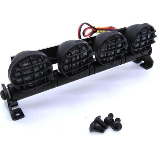 RC Car Spotlight Flashlight LED Lamp Roof Dome Light with Adapter Cable for 1:12, 1:10 WPL D12 Climbing Model Car