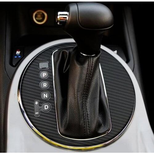 Automobile automatic transmission carbon fibre panel team sports stickers for KIA SPORTAGE R 2012 2013