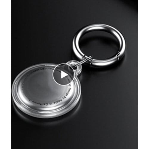 Silicone Protective Case For Airtag Cover Hangable Keychain Locator Tracker Case For Apple Airtags Protective Accessories Hot