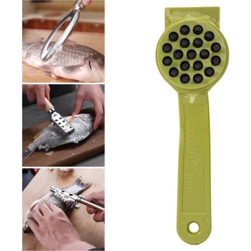 Fish Scale Scraper Solid Ergonomics Handle ABS Creative Fish Skin Brush Scraping Graters for Home Use Fish Scale Scraper Fish Sc