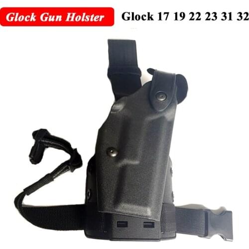 Tactical Gear Glock 19 Accessories Airsoft Hunting Pistol Case Glock 17 19 22 23 31 32 Gun Thigh Leg Holster Right Hand