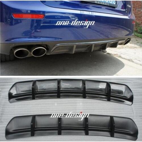 High quality Carbon Fiber Rear Trunk Lip Bumper Diffuser Protector Cover Fits For Maserati Ghibli 2014 2015 2016 2017