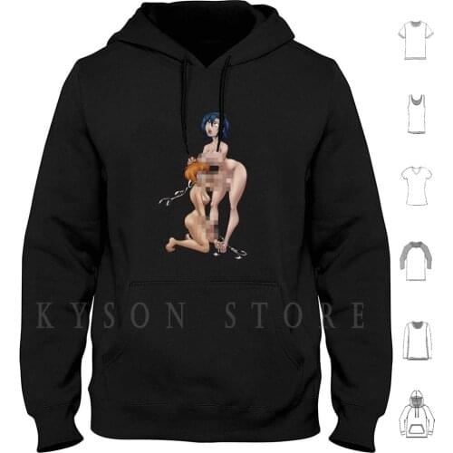 Sissy And Futanari Squirting Anime Hentai Hoodie long sleeve Cotton Ejaculating Cumming Squirting Jizz Sucking