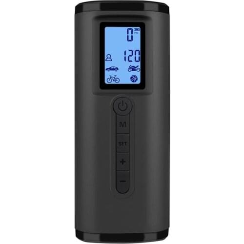 Cordless Tire Inflator Portable Air Compressor,with Digital Pressure Gauge LED Light Electric Air Pump,for Car Bike,Etc