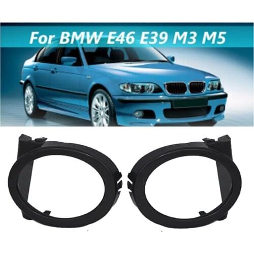 Car Fog Lights Covers Pair Black Fog Light Lamp Hoods For BMW E46 M3 2001- 2006 E39 M5 1995-2004 51112695255/51112695256