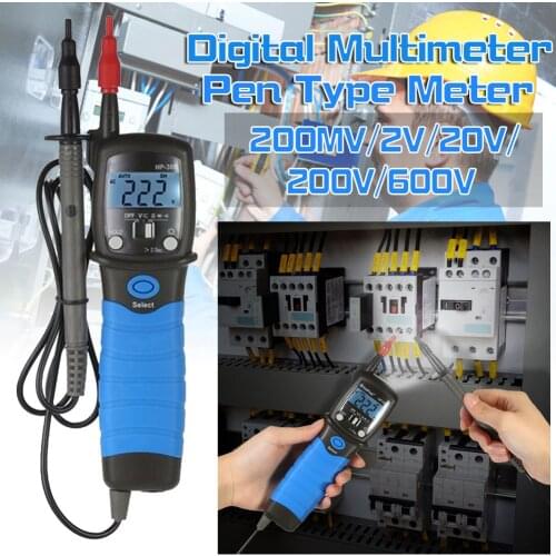 Digital Multimeter Pen Type Meter DC AC Voltage Continuity Tester Tool Resistance Diode Continuity Tester LCD Display