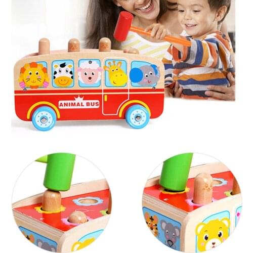 Wooden Percussion Beating Toys Childrens Beginning Ability Training Percussion Kids Wood Block Toys Gift
