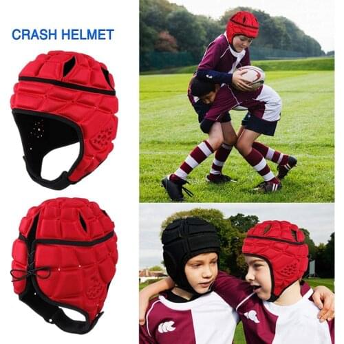 Rugby Helmet Headguard Headgear for Soccer Scrum Cap Head Protector Soft Protective Helmet for Kids Youth Football Visor