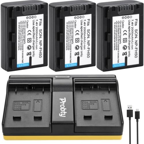 NP-FH50 Battery + Charger For Sony NP-FH40 DSC-HX1 HX100V DSLR A230 A330 DCR-DVD205 DCR-DVD305 DCR-DVD308 DCR-DVD403