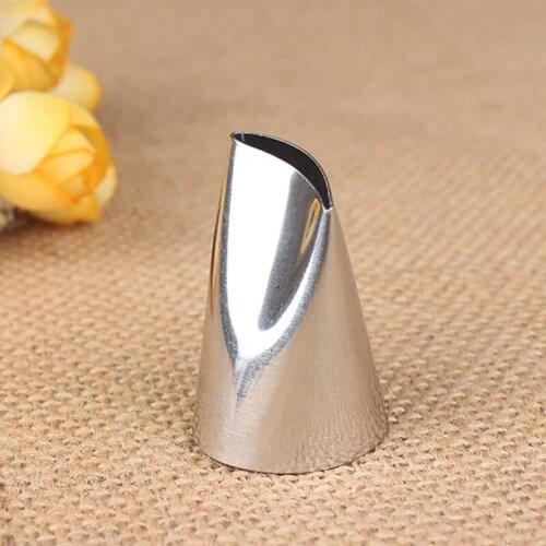 Kitchen Gadgets 123# Multi Purpose 1Pcs Silver Pastry Nozzle 304 Stainless Steel Rose Tulip Flower Fondant Cake Decoration