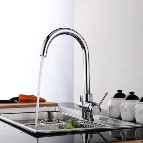 Kitchen Multifunctional Hot Cold Water basin Faucet Pure Water Faucet Drinking Water Mixer Tap 3 Way Tap Crane