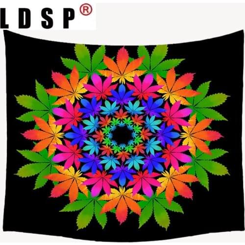 LDSP Psychedelic Mandala Tapestry Wall Hanging Carpet Beach Towel Background Cloth Blanket Yoga Mats Art Bedroom Dorm Home Decor