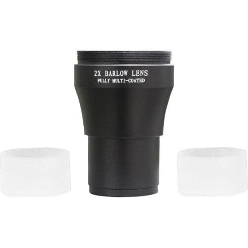 2X Barlow Lens 1.25 Inch Fully Multi-Coated Metal with M42 Thread Camera Connect Interface for Telescope Eyepiece