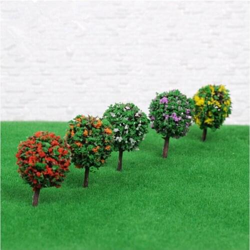 5Pcs Mini Garden Decorations Resin Tree Fairy Garden Terrarium Figurines Miniature Fairy Figurines Miniatures Trees