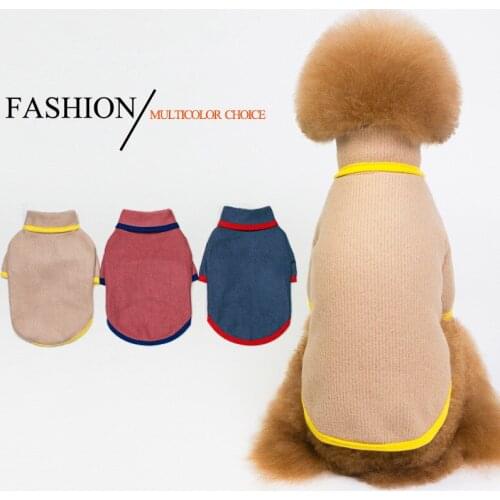 New Pet Dogs Clothes Autumn&Winter Turtleneck Sweater Soft Warm Comfortable Breathable Knitting Coat For Puppy Teddy Large Dog