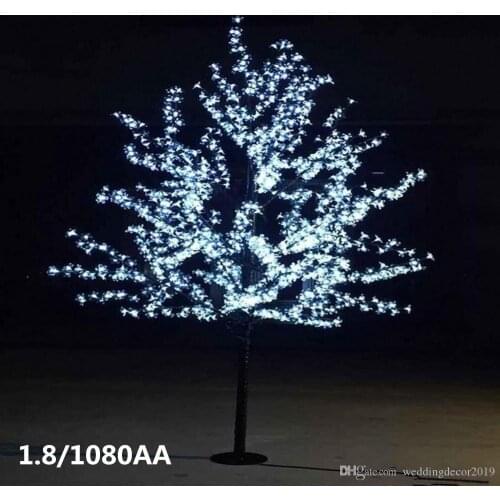 New LED Cherry Blossom Tree Light 1.5M 480pcs LED Tree Lamp Landscape Rainproof fairy garden Christmas decor