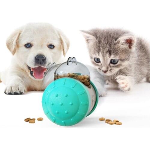 Pet Dog Toys Interactive Toy For Dog Cat Tumbler Puzzle Slow Food Leakage Balance Ball Kittens Dogs Entertainment Pet Supplies