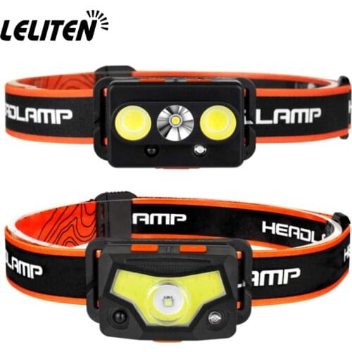 Drop Shipping Induction lamp USB Rechargeable Headlamp Headlight torch Head lamp flashlight outdoors camping lantern Tent lamp