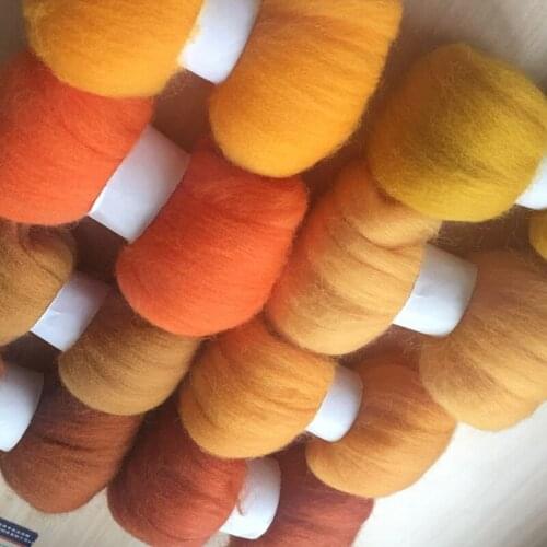 Wfpfbec DIY 70s wool fiber needle felting merino wool felt%20100%25%20wool 10g/8pcs/lot